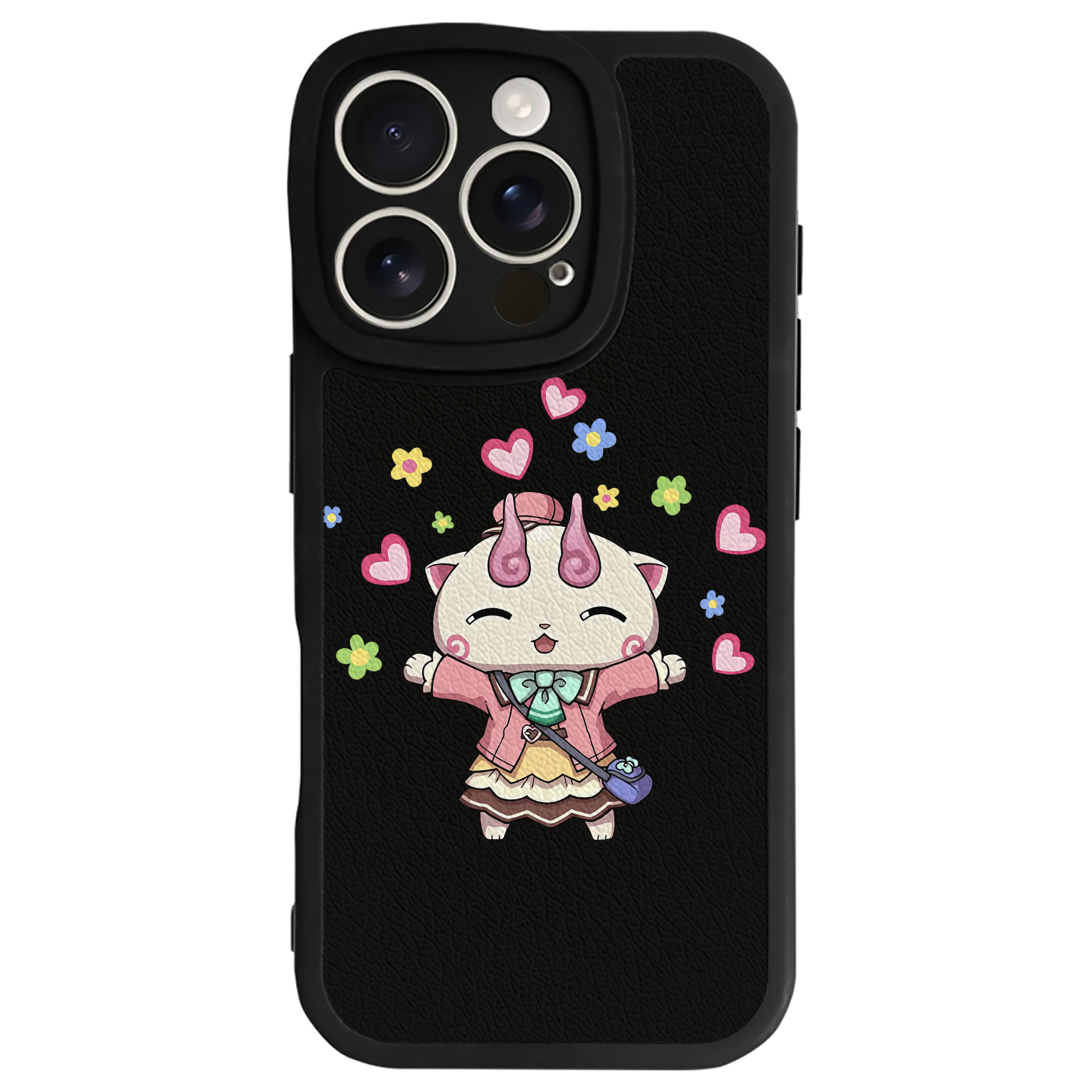 （画像用） 妖怪ウォッチ Yo-kai Watch 【iPhone 16シリーズ対応】シリコンスマホケース（レザー調） 材質：シリコン
